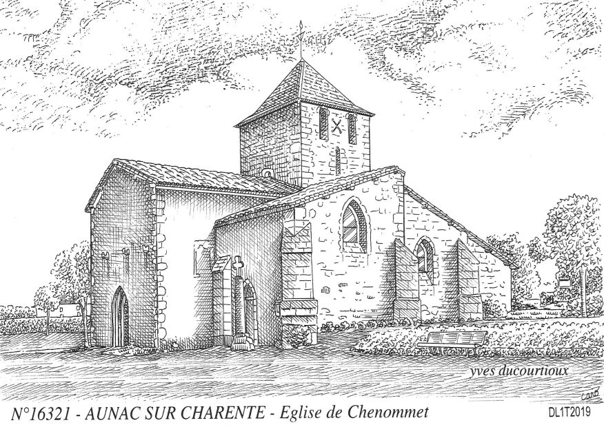N 16321 - AUNAC SUR CHARENTE - église de chenommet